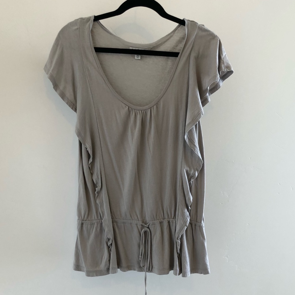 Ruffled, Tie-Waist Top